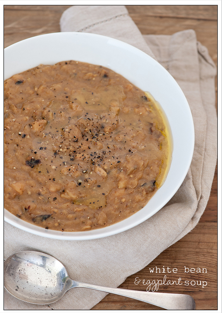 aubergine eggplant bean soup healthy veggie low fat australian
