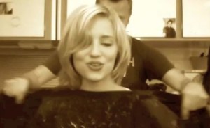 Dianna Agron hair short cut glee 