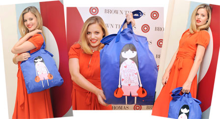 fight like a girl marc jacobs bag Georgia May Jagger breast cancer 