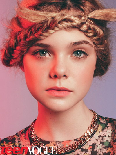 elle fanning teen vogue braids super 8