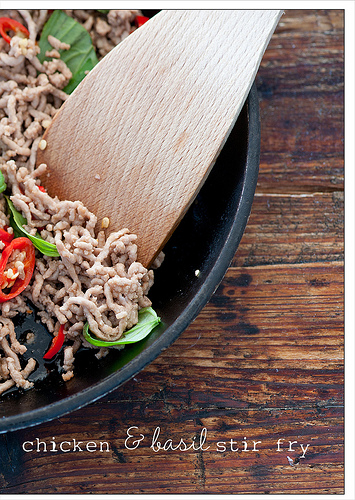 slow carbing chicken and basil stir fry low carb no carb lose weight diet 