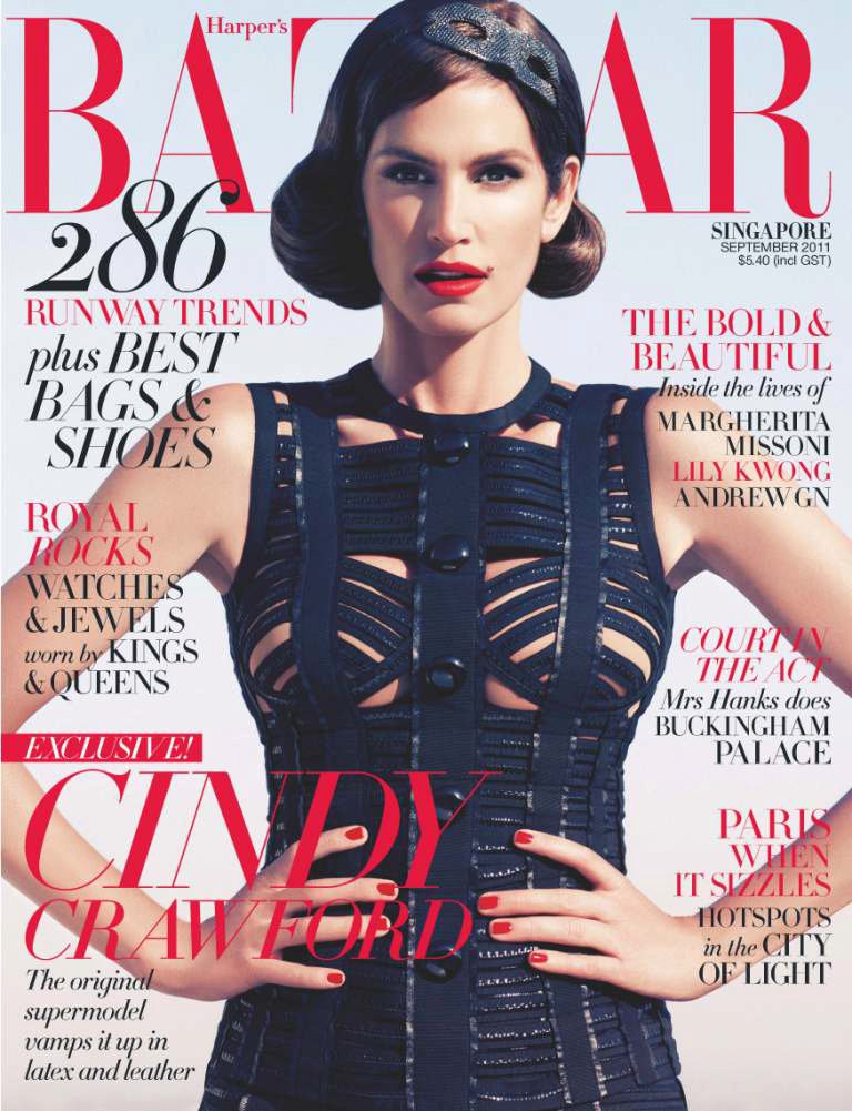 harpers-bazaar-singapore-september-2011 cover cindy-crawford