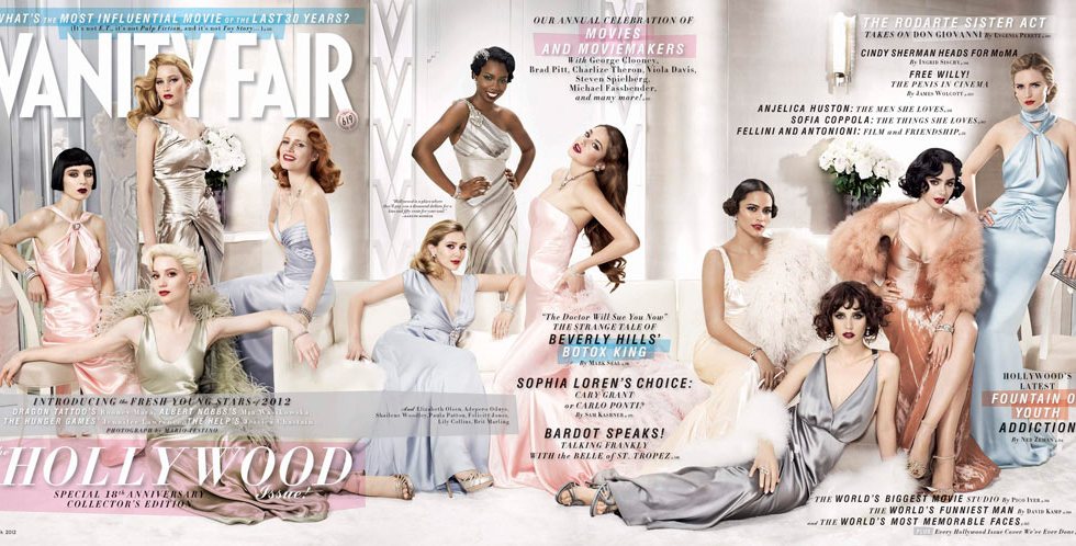 Rooney Mara, Mia Wasikowska, Jennifer Lawrence, Jessica Chastain vanity fair hollywood issue 2012 March-2012-fold-out