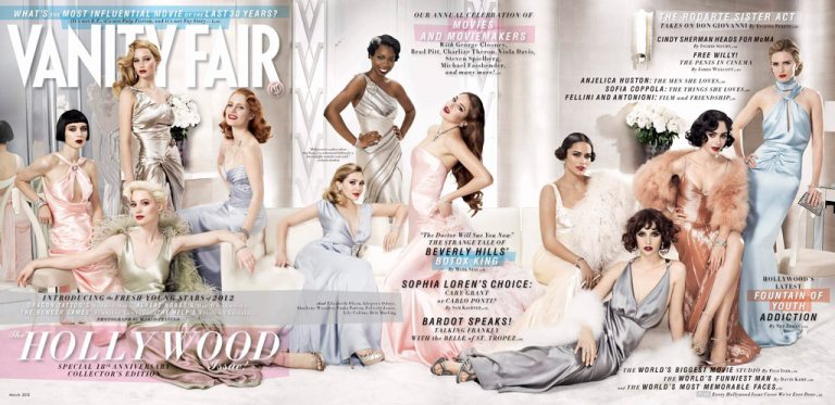 Rooney Mara, Mia Wasikowska, Jennifer Lawrence, Jessica Chastain vanity fair hollywood issue 2012 March-2012-fold-out